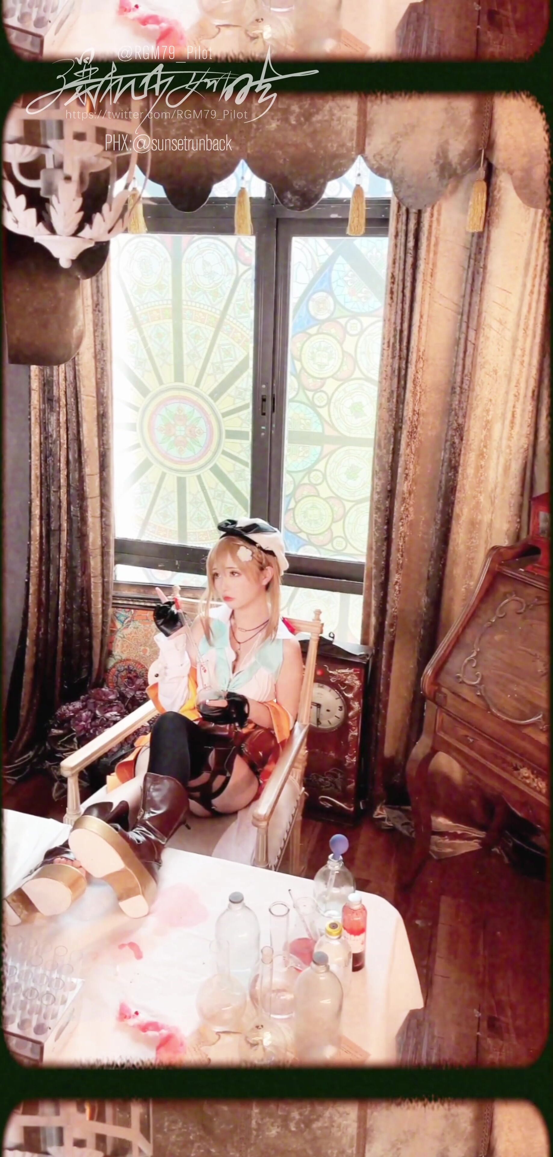 高端ACG業界女神爆機少女▌喵小吉▌六月番 萊莎的煉金工房2 蜜穴超誘人 原版高清4K花絮 (2)