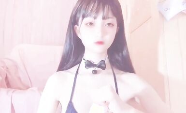 嬌嫩露臉小網紅！推特二次元卡哇伊極品妹【原野小年】粉絲群福利私拍COSER紫薇無毛粉嫩蜜穴 (11)