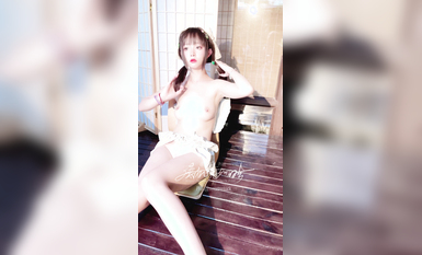 高端ACG業界女神爆機少女▌喵小吉▌清純鄰家《小吉的小鎮生活》掰穴逗乳少女感無敵嫩 (2)