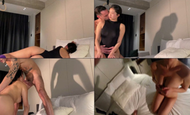 韓國洪島美女模特與她的大洋馬男友自拍，無套做愛，太騷了！