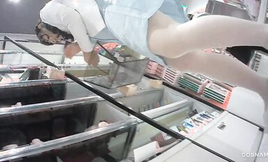 多角度近景偷拍 商場抄底極品高顏靚妹 制服售貨員玩誘惑 COS妹紙內內好可愛 高清1080P版