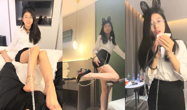 長腿絲襪眼鏡韻味御姐 點點520 20小時合集 (8)