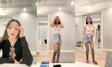 飢渴的騷妹妹黑絲情趣露臉被小哥們各種玩弄，口交大雞巴深喉草嘴，躺著側入揉著騷奶子爆草 (3)