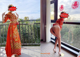 超美婚紗露臉口交啪啪 頂級反差極品女神『兔兔@tutu521125』最新電報群私拍，和閨蜜一起被金主爸爸調教，蜂腰蜜臀後入內射 (2)