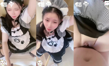 神仙顏值小仙女小姐姐『司雨』黑絲貓貓女僕啪啪，高顏值完美露臉！美美的臉纖細的腰 戴上肛塞尾巴操小穴